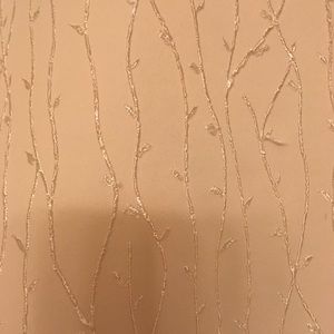 Cream shower curtain